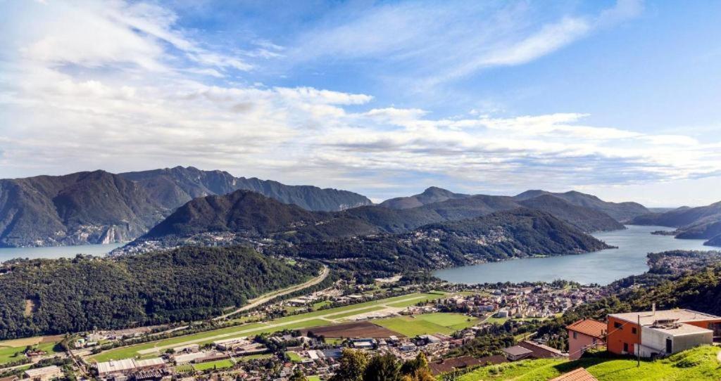 The View Cademario Lake Lugano Apartment With Private Parking & Self Check-In Buitenkant foto